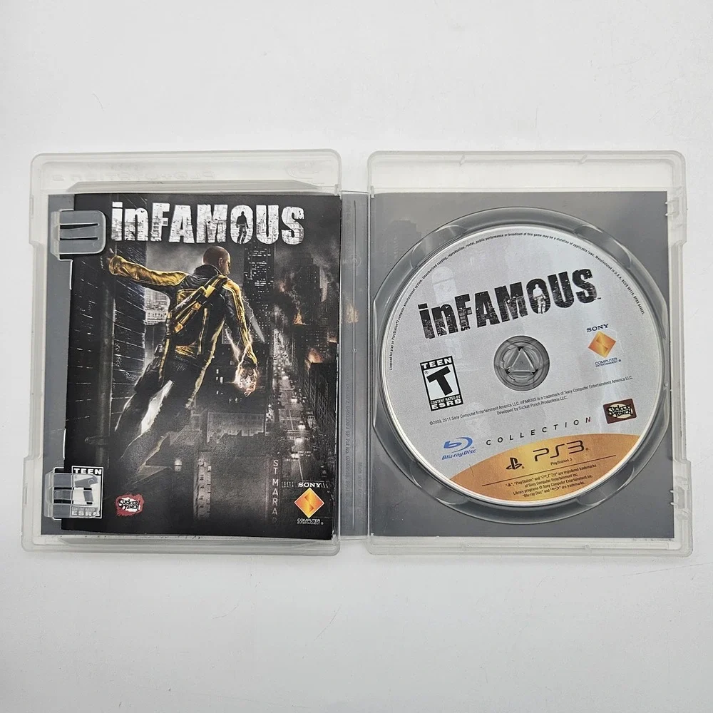 PS3 Uncharted 2 and 3 GH, Infamous, Destiny Playstation 3 Game Bundle Lot of 4